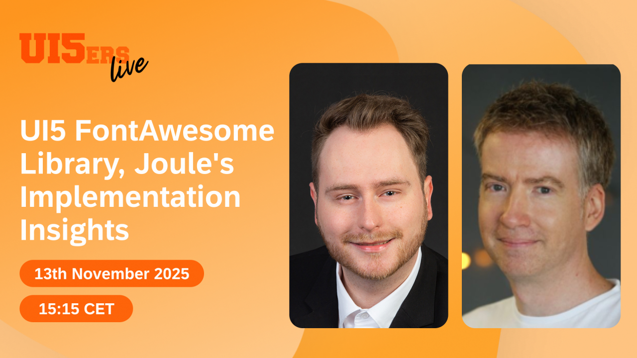 UI5ers Live November 2025 - Font Awesome Icons in UI5